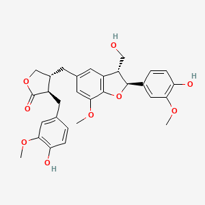 Chemical structure of Lappaol A