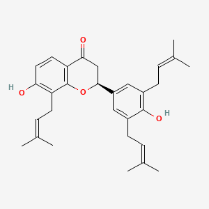 Chemical structure of Sophoranone