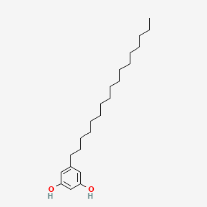 Chemical structure of 5-Heptadecylresorcinol