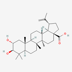 Chemical structure of Alphitolic acid