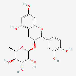Chemical structure of Catechin 3-rhamnoside