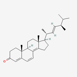 Chemical structure of Ergosta-4,6,8(14),22-tetraen-3-one