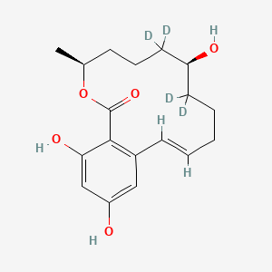 Chemical structure of β-Zearalanol-d4