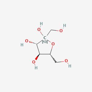 Chemical structure of D-Fructose-13C-1