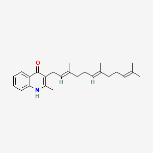 Chemical structure of Aurachin D