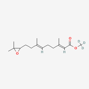 Chemical structure of (Rac)-Juvenile Hormone III-d3