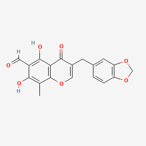 Chemical structure of 6-Aldehydoisoophiopogonone A