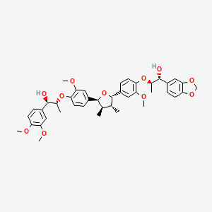 Chemical structure of Manassantin B