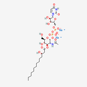 Chemical structure of UDP-3-O-acyl-GlcNAc disodium