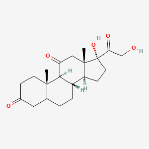 Chemical structure of 5-Dihydrocortisone