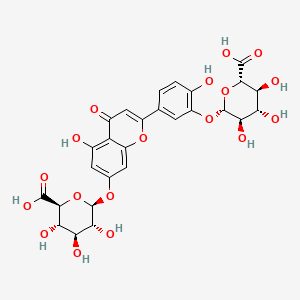 Chemical structure of Luteolin 7,3′-di-O-glucuronide