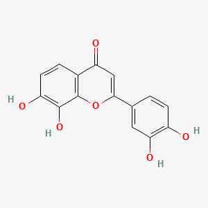 Chemical structure of 7,8,3′,4′-Tetrahydroxyflavone