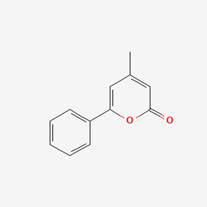Chemical structure of 4-Methyl-6-phenyl-2H-pyranone