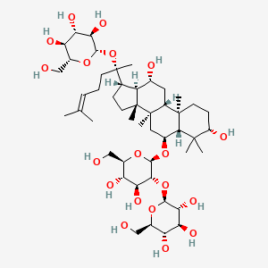 Chemical structure of 20-Gluco-ginsenoside-Rf