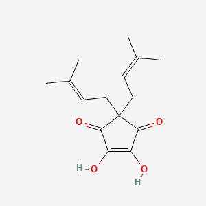 Chemical structure of Hulupinic acid