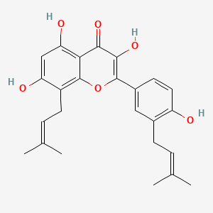 Chemical structure of Broussoflavonol F