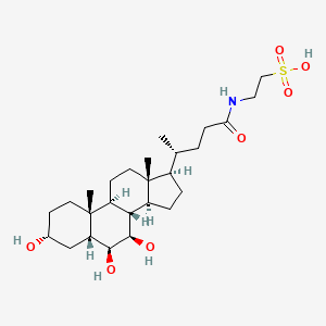 Chemical structure of Tauro-β-muricholic acid-d4-1 sodium