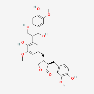 Chemical structure of Lappaol C