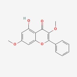 Chemical structure of 5-Hydroxy-3,7-dimethoxyflavone