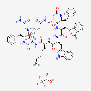 Chemical structure of Veldoreotide TFA