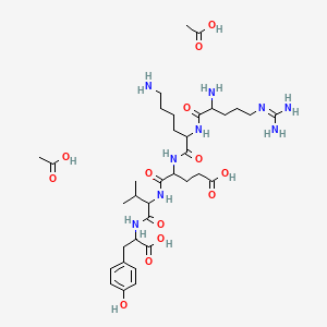 Chemical structure of Splenopentin diacetate