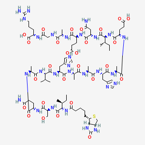 Chemical structure of Biotin-OVA (323-339)