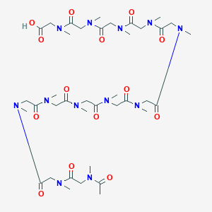 Chemical structure of Ac-pSar12-OH
