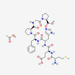 Chemical structure of Semax acetate