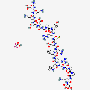 Chemical structure of β-Melanocyte Stimulating Hormone (MSH), human TFA