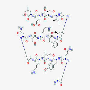 Chemical structure of TET 830 modified/T-helper epitope from tetanus toxoid