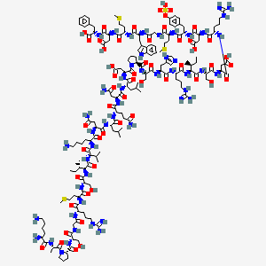 Chemical structure of Cholecystokinin-33 free acid