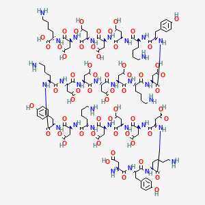 Chemical structure of 3x DYKDDDDK Tag