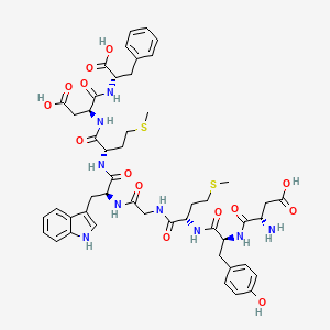 Chemical structure of Cholecystokinin (26-33) (free acid)