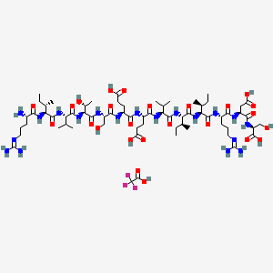 Chemical structure of RIVTSEEVIIRDS TFA