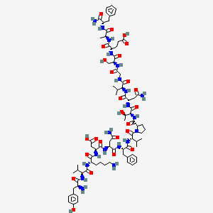 Chemical structure of [Tyr22] Calcitonin Gene Related Peptide, (22-37), rat