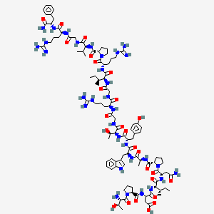 Chemical structure of Prolactin-Releasing Peptide (12-31), rat