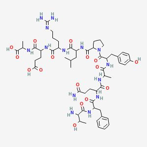 Chemical structure of T-F-Q-A-Y-P-L-R-E-A