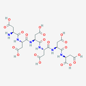 Chemical structure of Asp-Asp-Asp-Asp-Asp-Asp