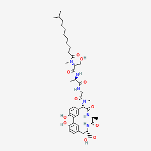 Chemical structure of Arylomycin A2