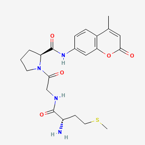Chemical structure of Met-Gly-Pro-AMC