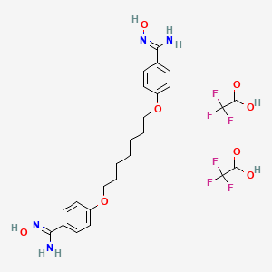 Chemical structure of Lys-Pro-AMC diTFA