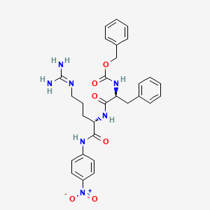 Chemical structure of Z-Phe-Arg-pNA