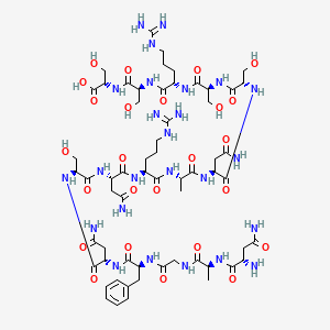 Chemical structure of Dby HY Peptide (608-622), mouse