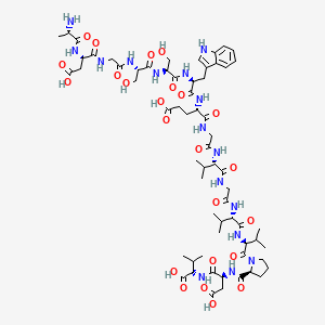 Chemical structure of IRBP derived peptide, R16 acetate