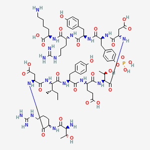 Chemical structure of Insulin receptor (1142-1153), pTyr1150