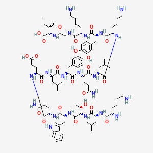 Chemical structure of KLTWQELYQLKYKGI