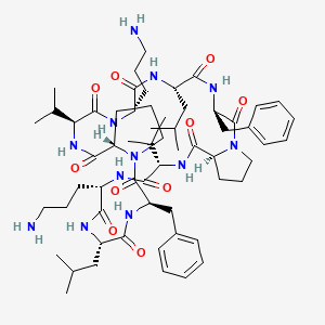 Chemical structure of Gramicidin S