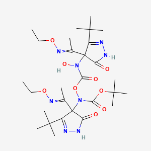 Chemical structure of H-D-CHA-Ala-Arg-pNA diacetate