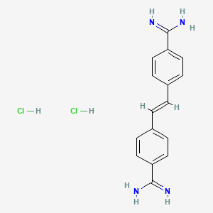 Chemical structure of Stilbamidine dihydrochloride