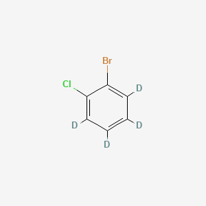 Chemical structure of 2-Bromochlorobenzene-d4